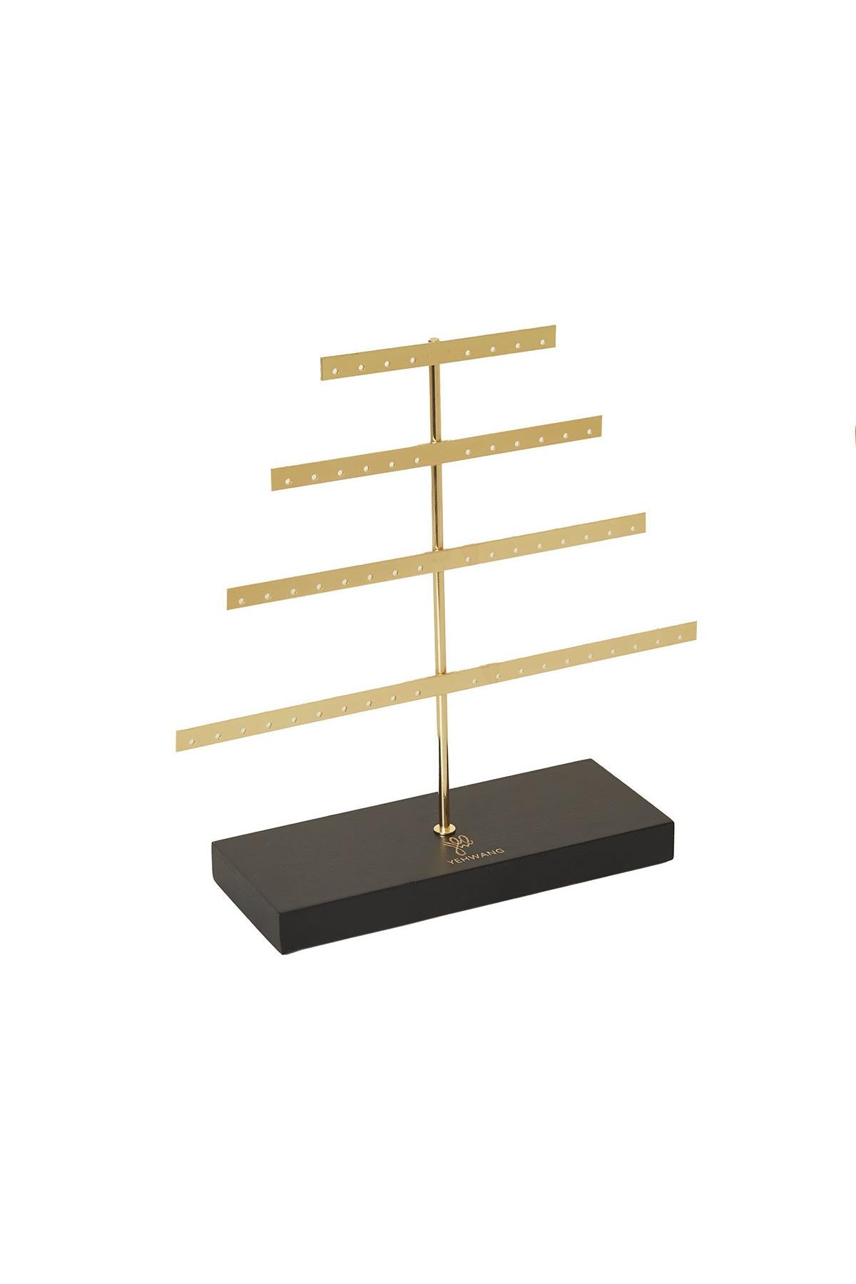 Oorbellen display piramiden goud
