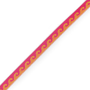 (per meter) Waves lint Oranje Roze - 10mm