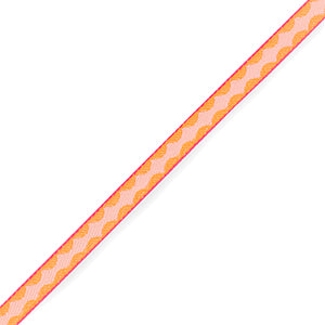 (per meter) Diamant lint Oranje Roze - 10mm