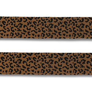 (per 50cm) Bandana strook tijgerprint bruin - 40mm