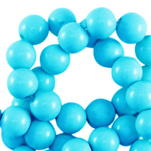 50 stuks acryl kralen shiny blauw - 8mm