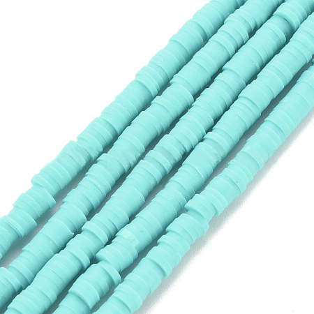 40cm Streng Katsuki polymeer kralen Licht Blauw - 4mm