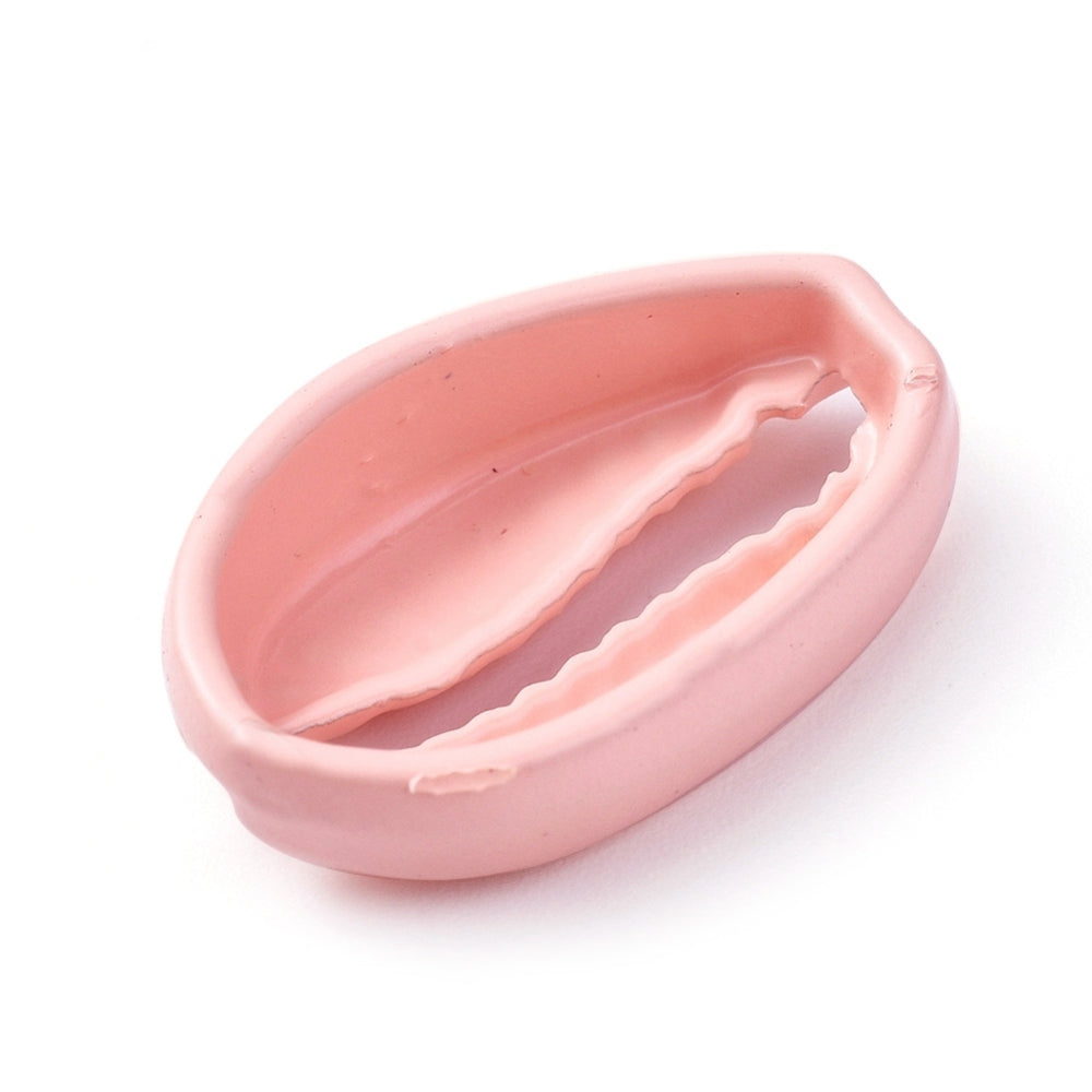 (per stuk) Kauri Schelp Licht roze - 19,4x12,5x5mm