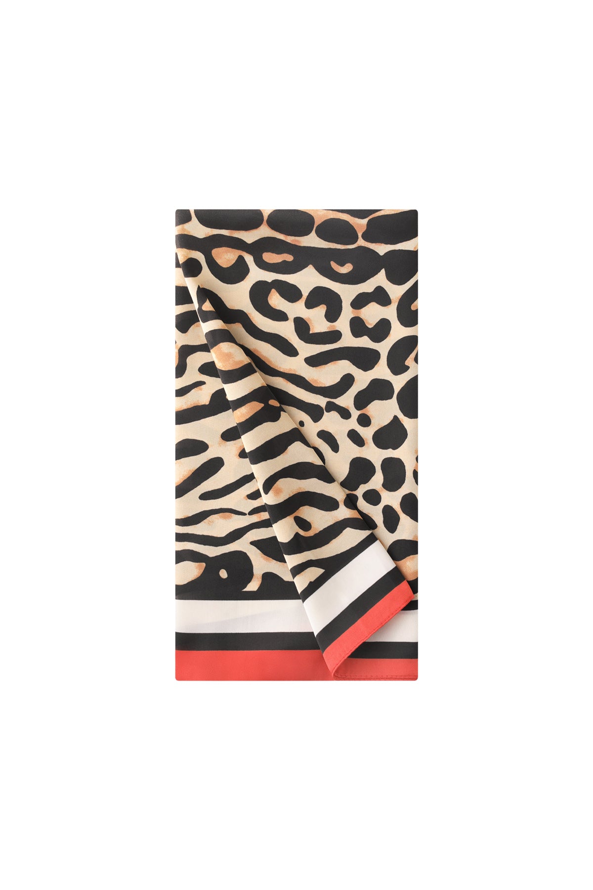 (per stuk) Bandana sjaal classy leopard - 70x70cm