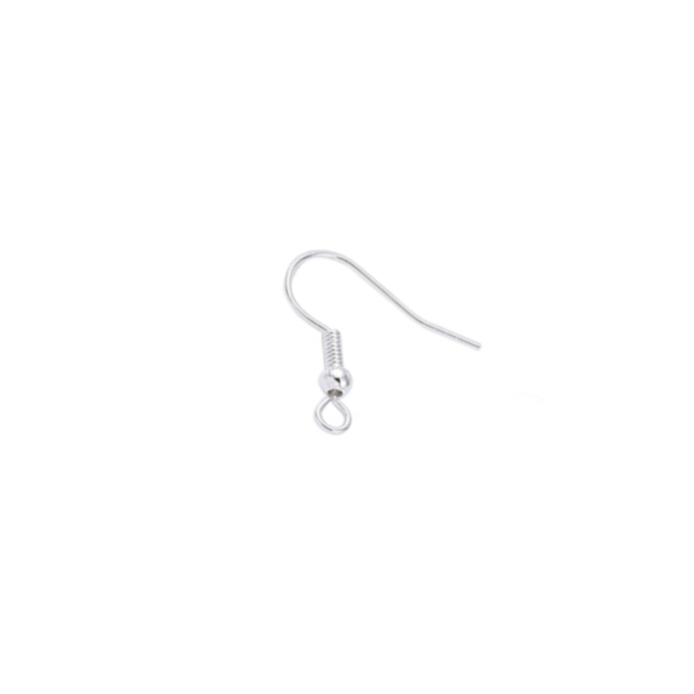 2 stuks Roestvrij Stalen (RVS) Oorhaakjes zilver - 20mm