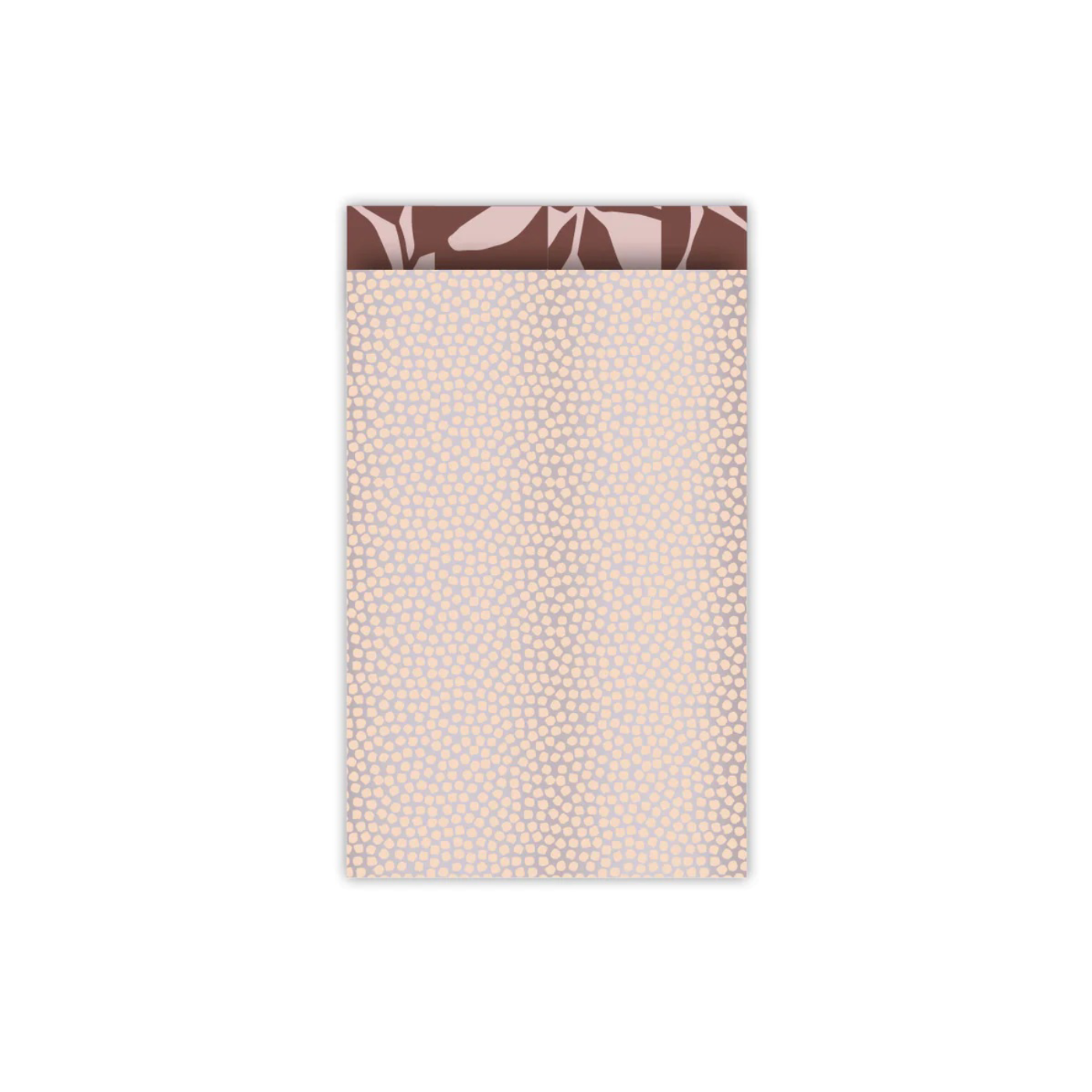 5 stuks Cadeauzakjes Cozy Cubes lila/peach - 12x19cm