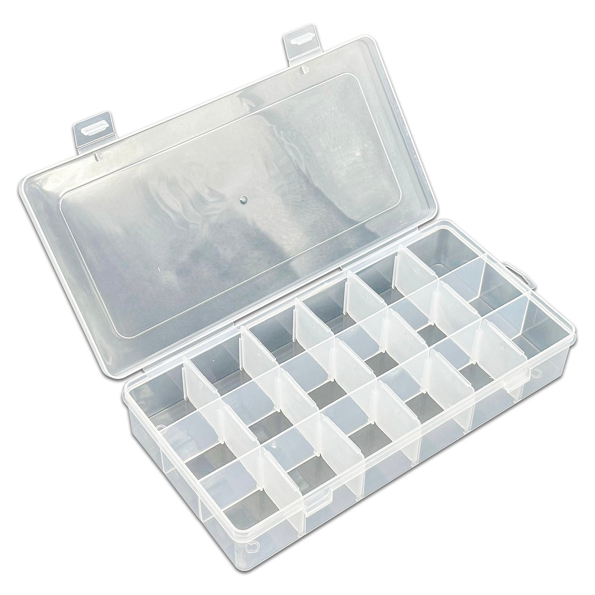 (per stuk) Organizer bakje met 18 vakken - 19,1x10x2,2cm