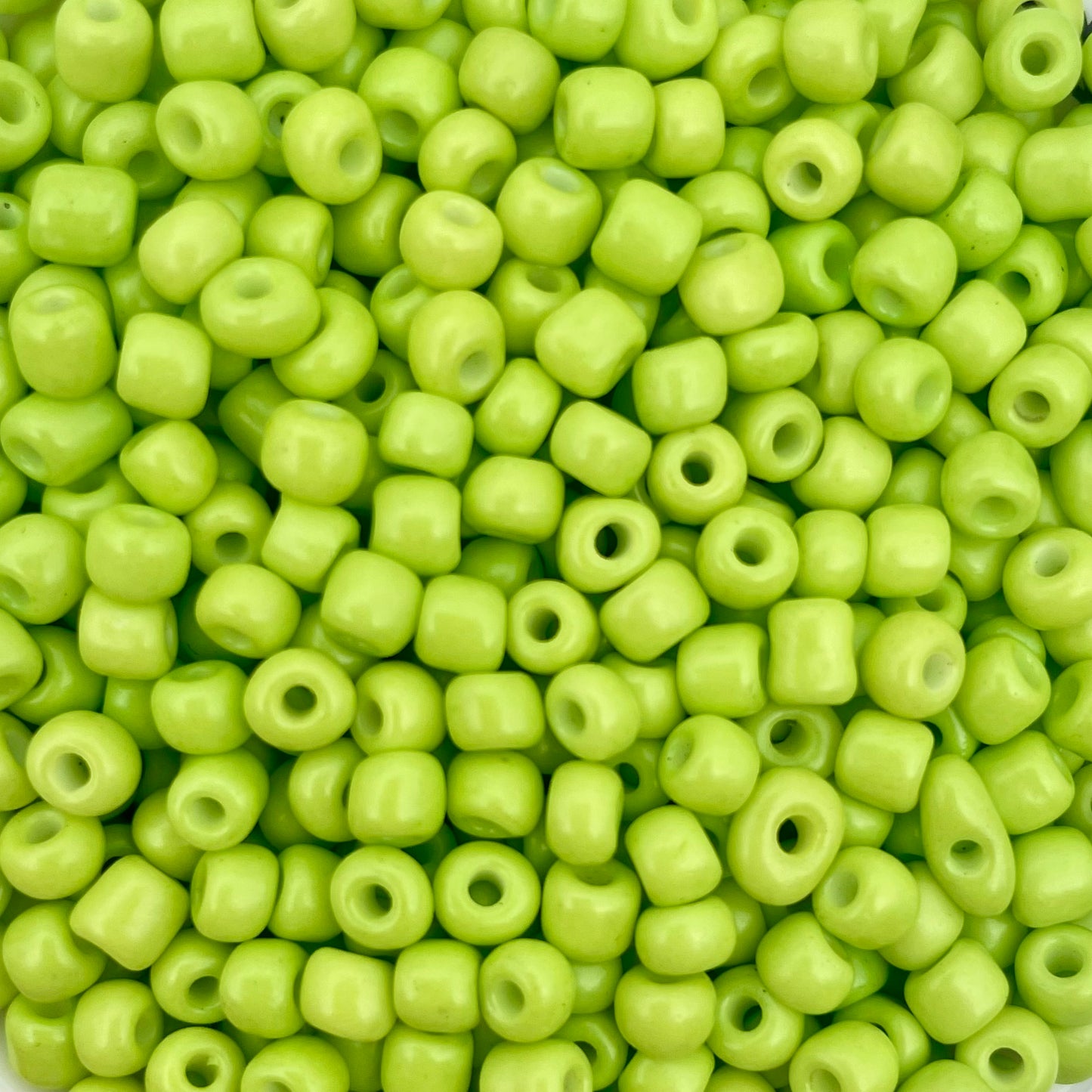 7gram Rocailles kraal appel groen - 4mm