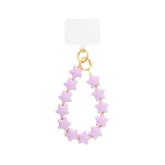 (per stuk) Telefoonkoord ster paars