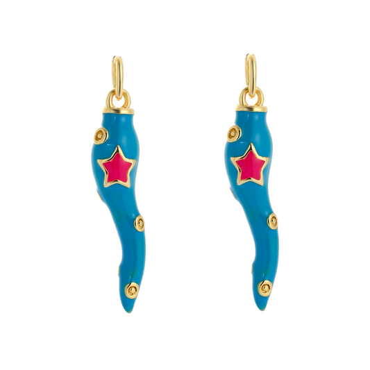 (per stuk) Peper bedel blauw - 26x6x6mm