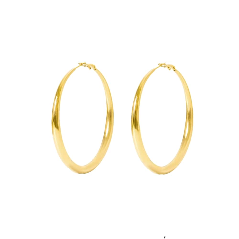 Big hoops oorbel goud