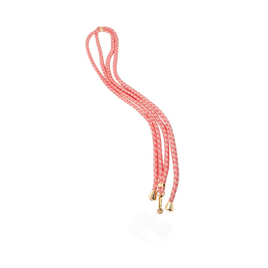 (per stuk) Telefoonkoord print koraal - lengte 160cm