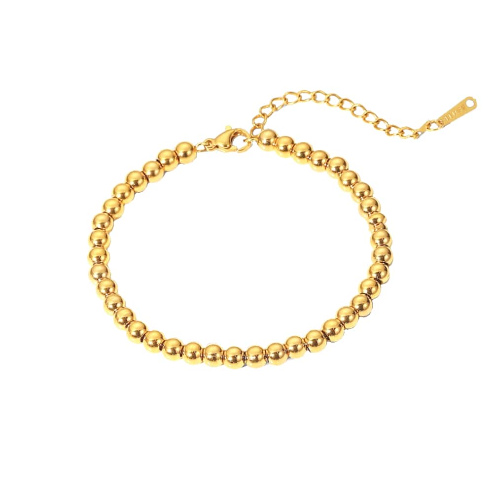 Armband met gouden kralen