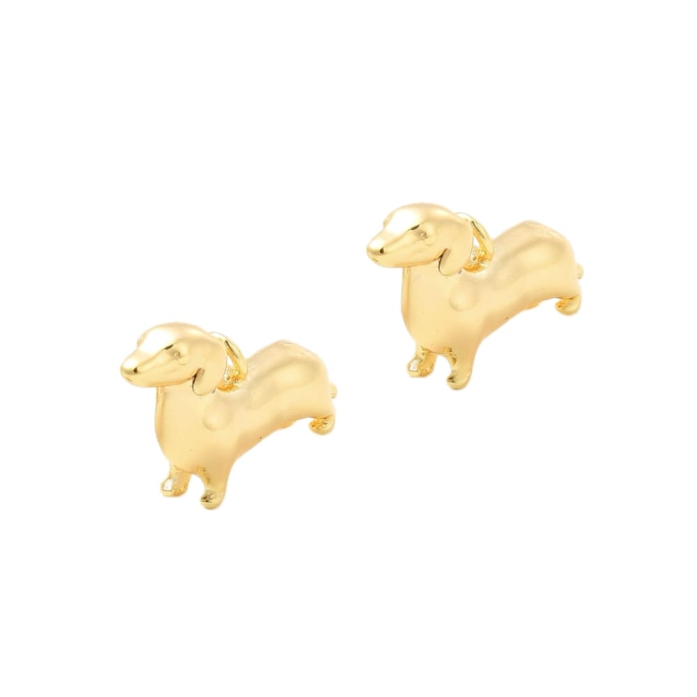 (per stuk) Hond bedel goud - 10x16mm