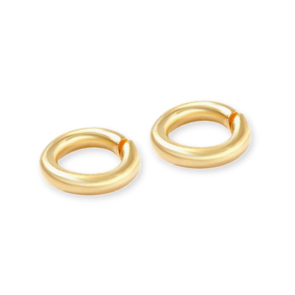 10 stuks Roestvrij stalen (RVS) buigringen goud - 8x1mm