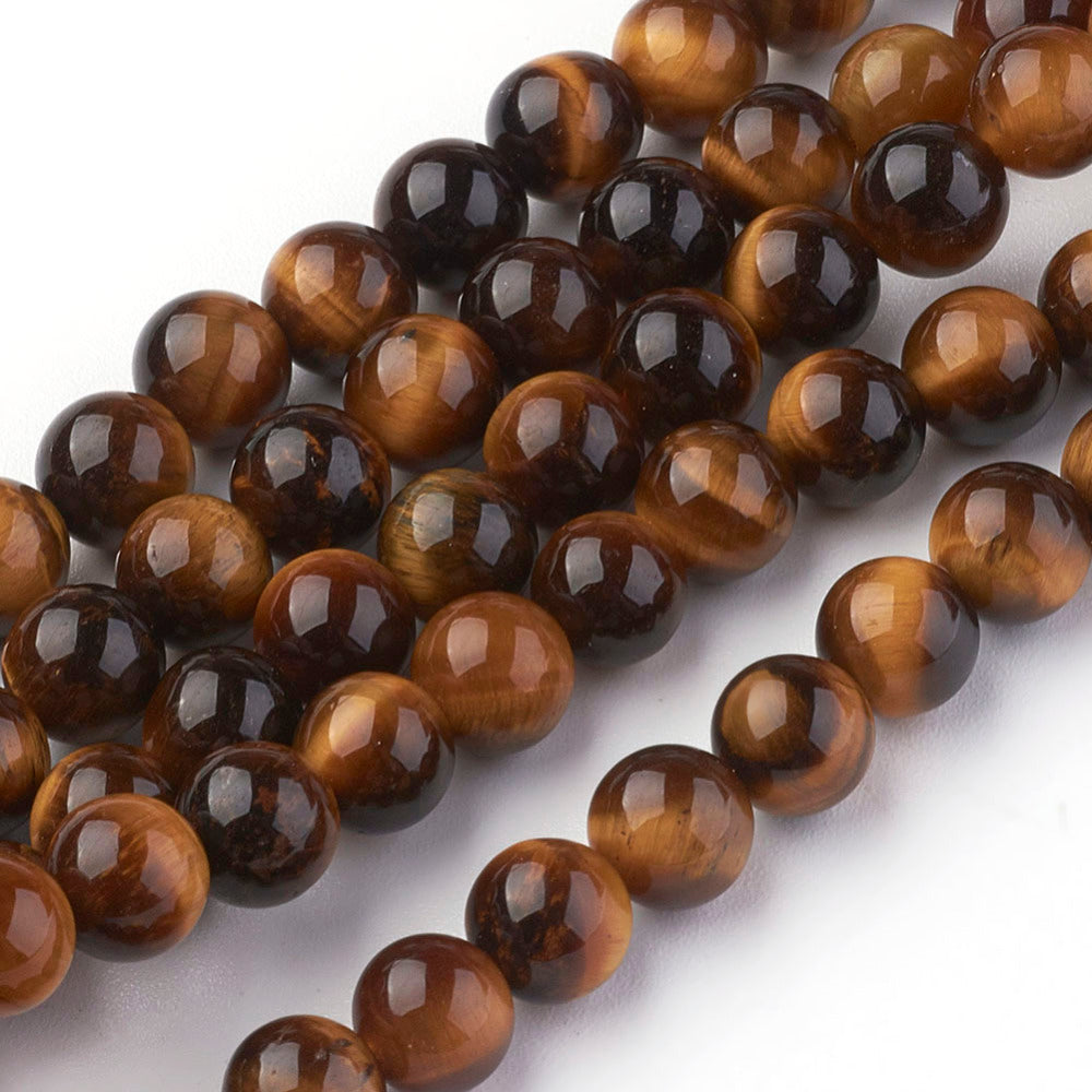 (28~30 stuks) Natural Tijgeroog edelsteen kralen streng - 6mm