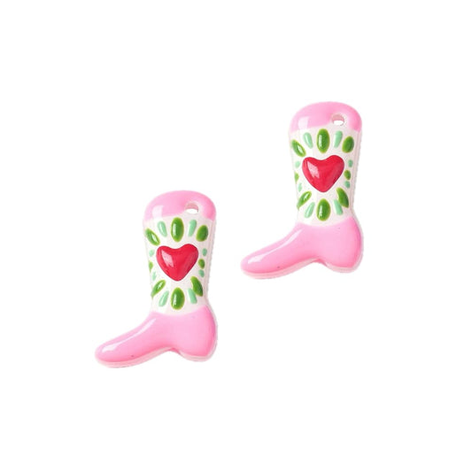 (per stuk) Handgemaakte lampwork hanger hart - 24x17x8~8.5mm