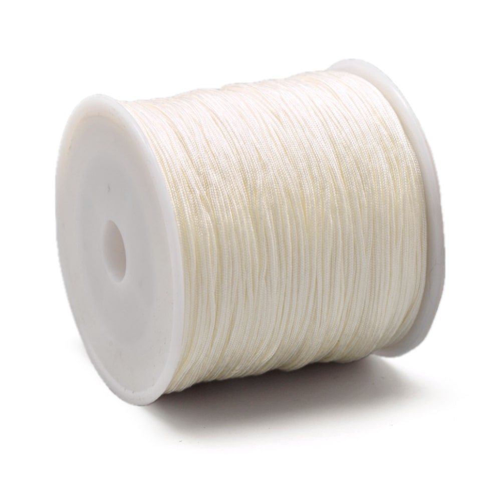 5 meter rol Macramé draad beige - 0,8mm