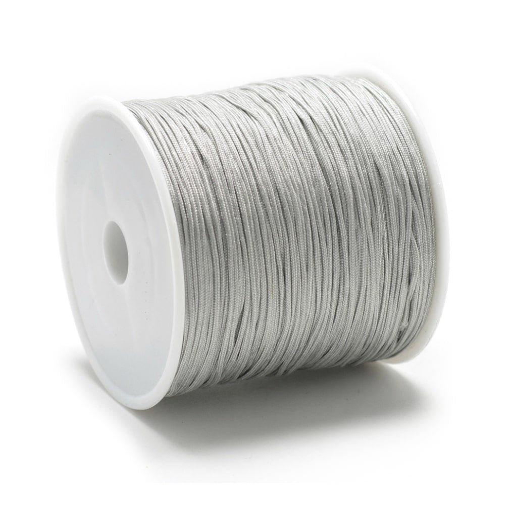 5 meter rol Macramé draad grijs - 0,8mm