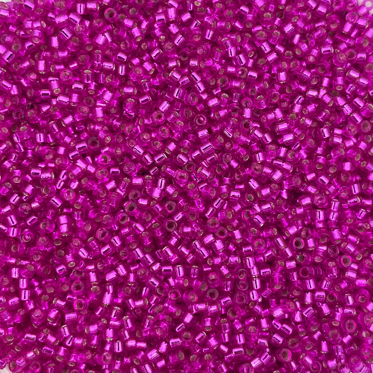 3gram Miyuki delica 11/0 Silverlined dyed fuchsia - 1340