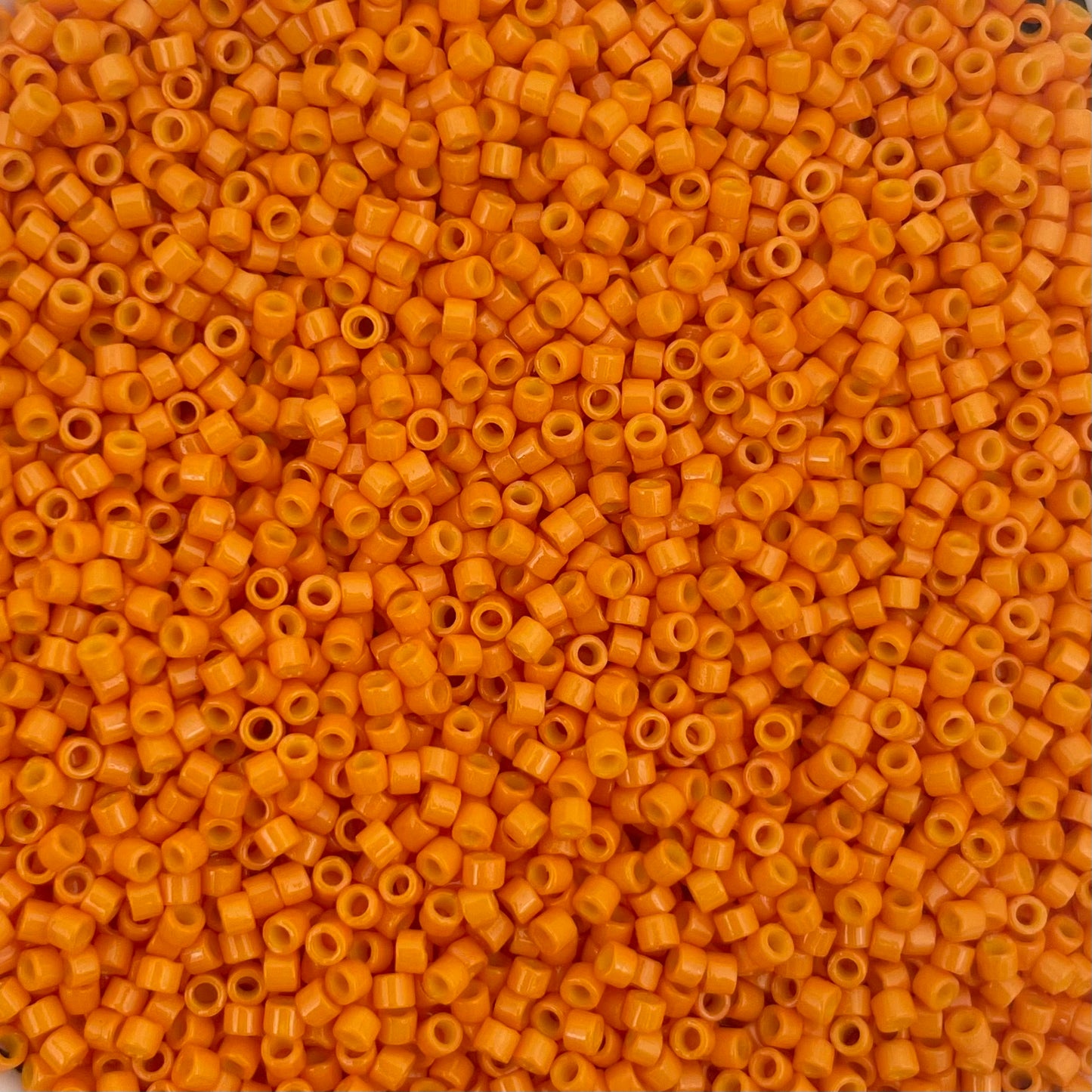 3gram Miyuki delica 11/0 Duracoat opaque dyed kumquat - 2104