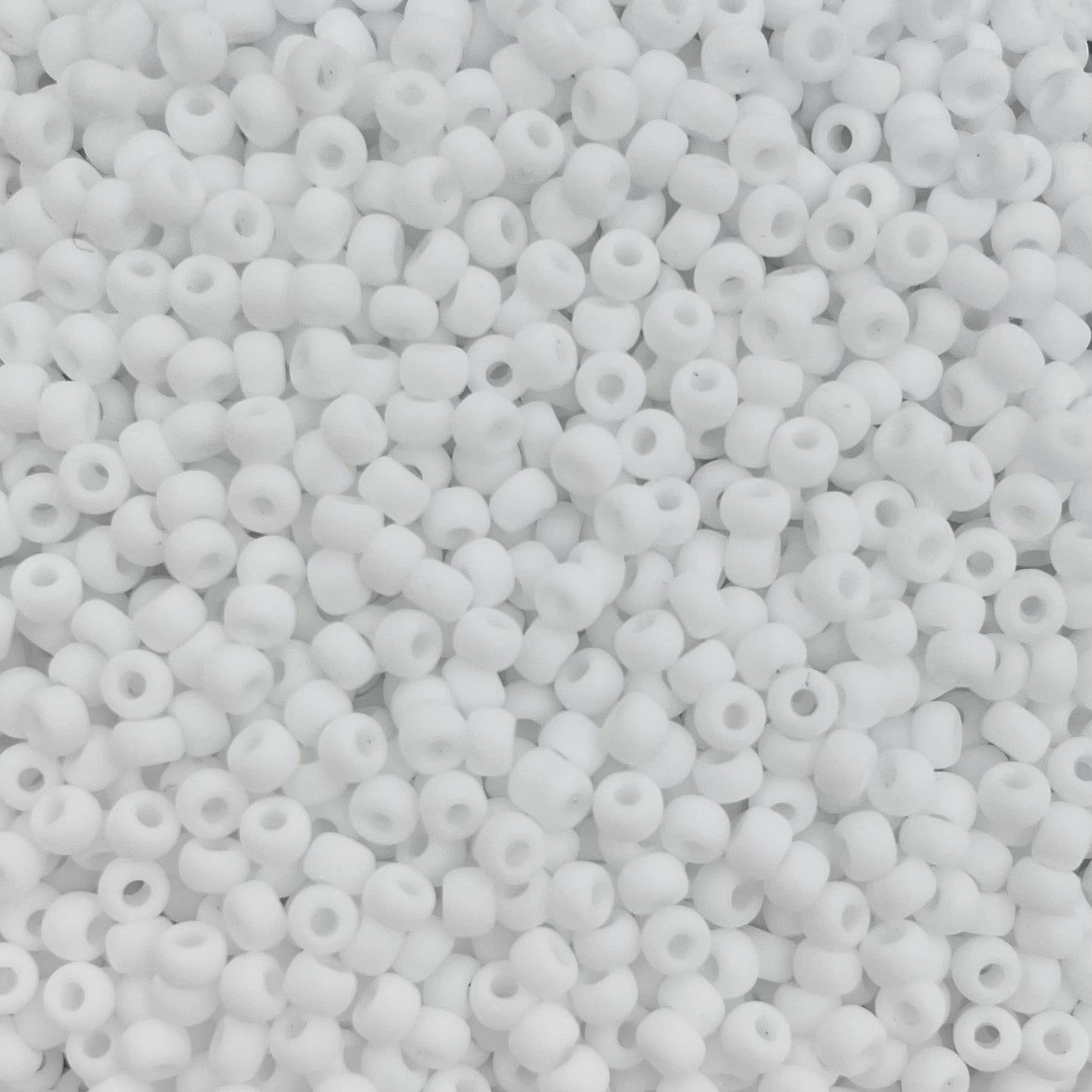5gram Miyuki rocailles 8/0 (3mm) Opaque matte white - 402F