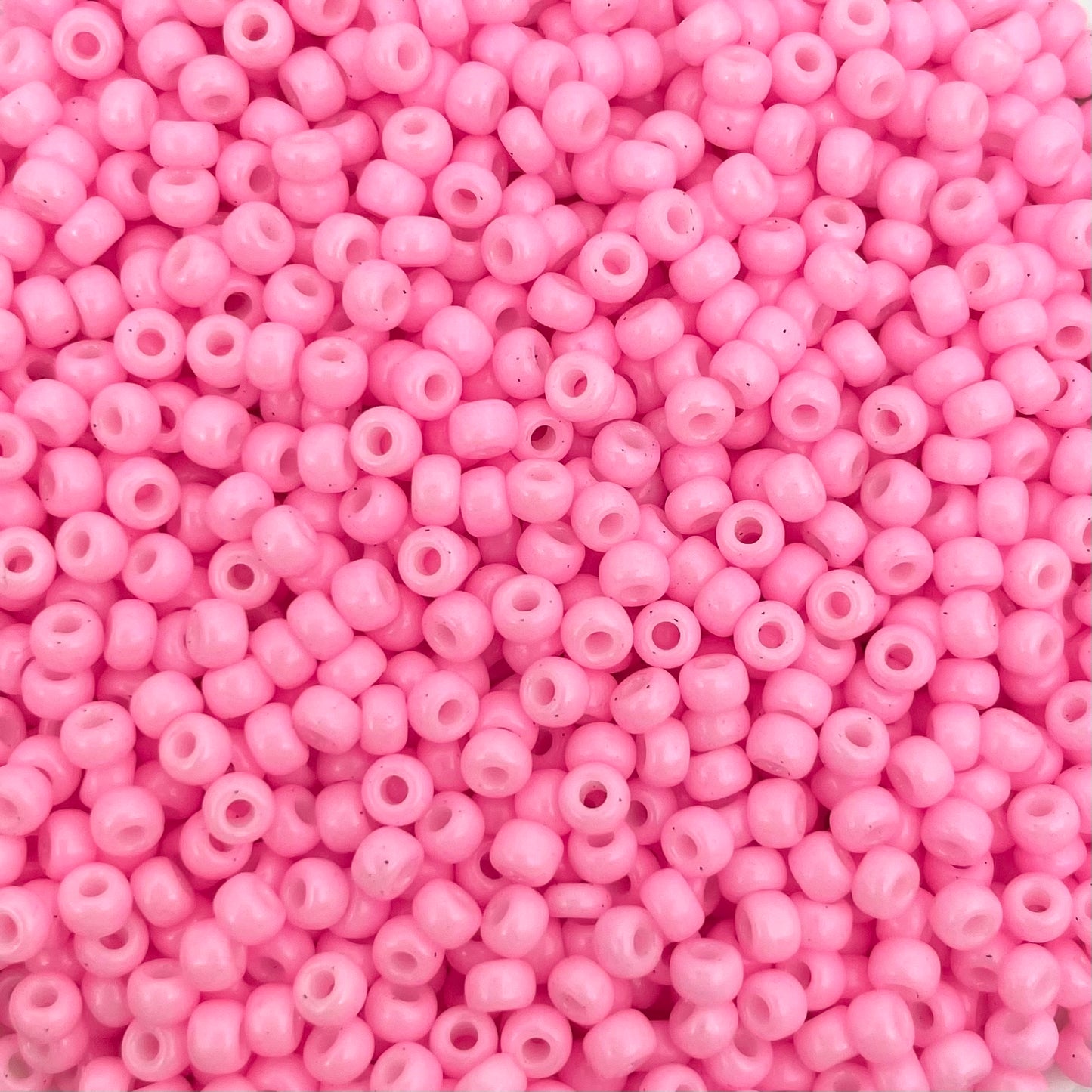 5gram Miyuki rocailles 8/0 (3mm) Opaque dyed cotton candy pink - 415