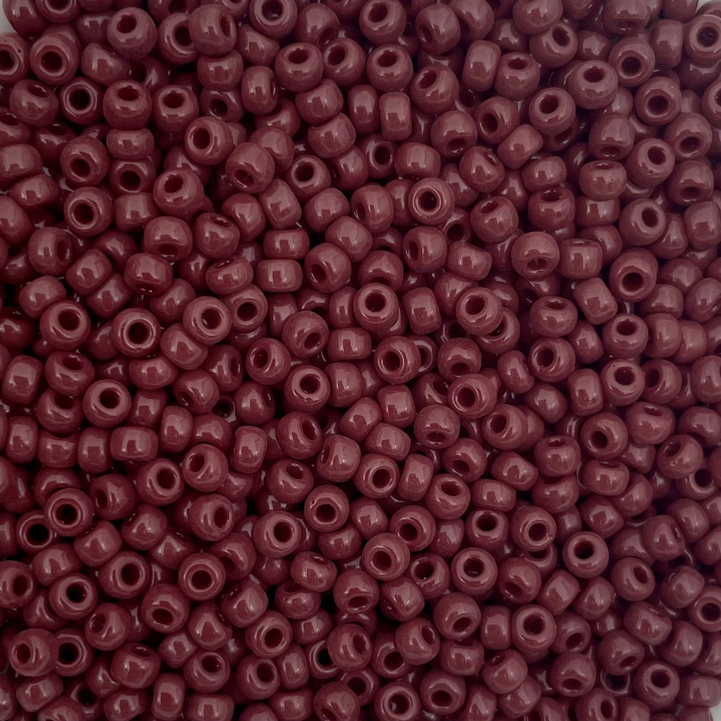 5gram Miyuki rocailles 8/0 (3mm) Opaque red brown - 419
