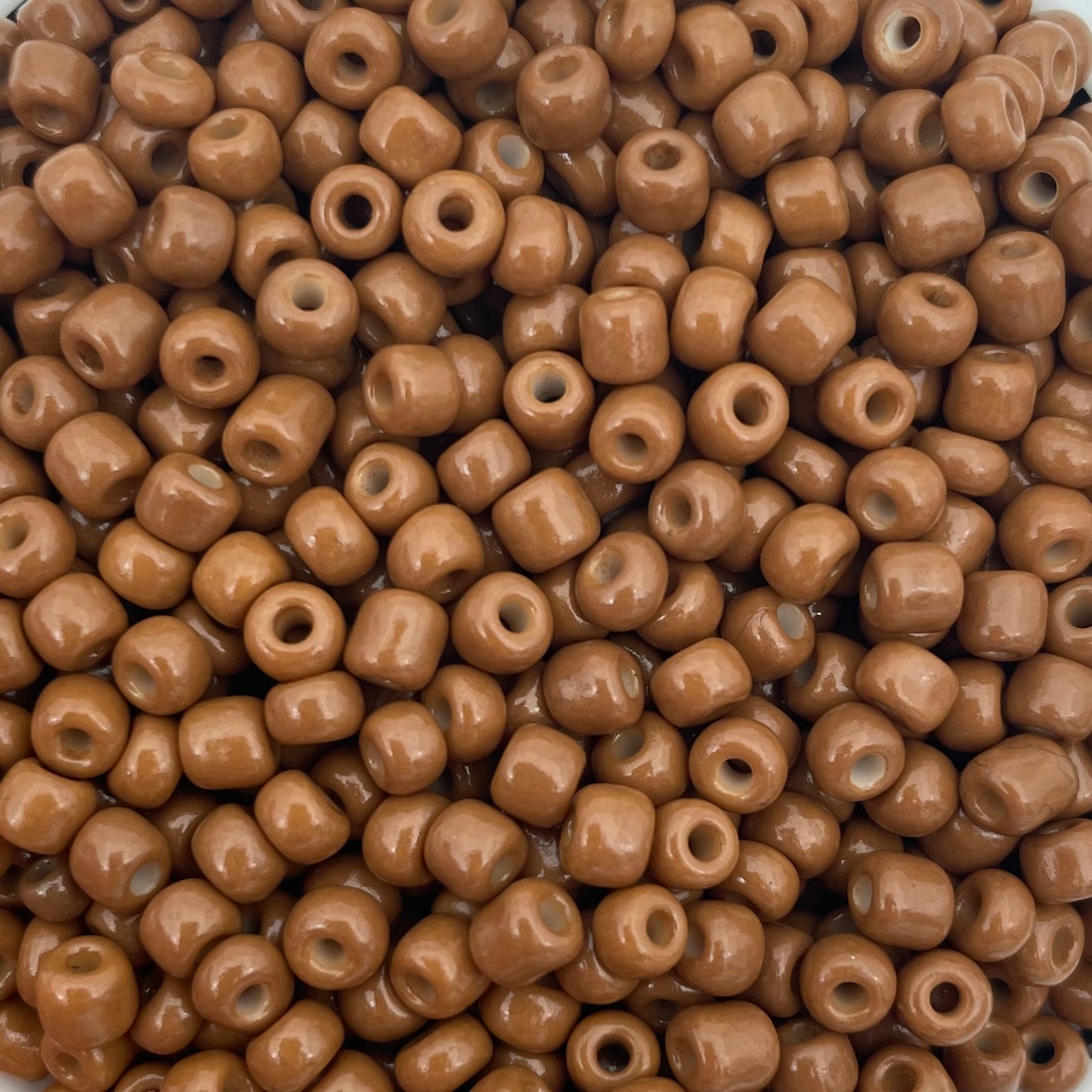 7gram Rocailles kralen bruin - 4mm