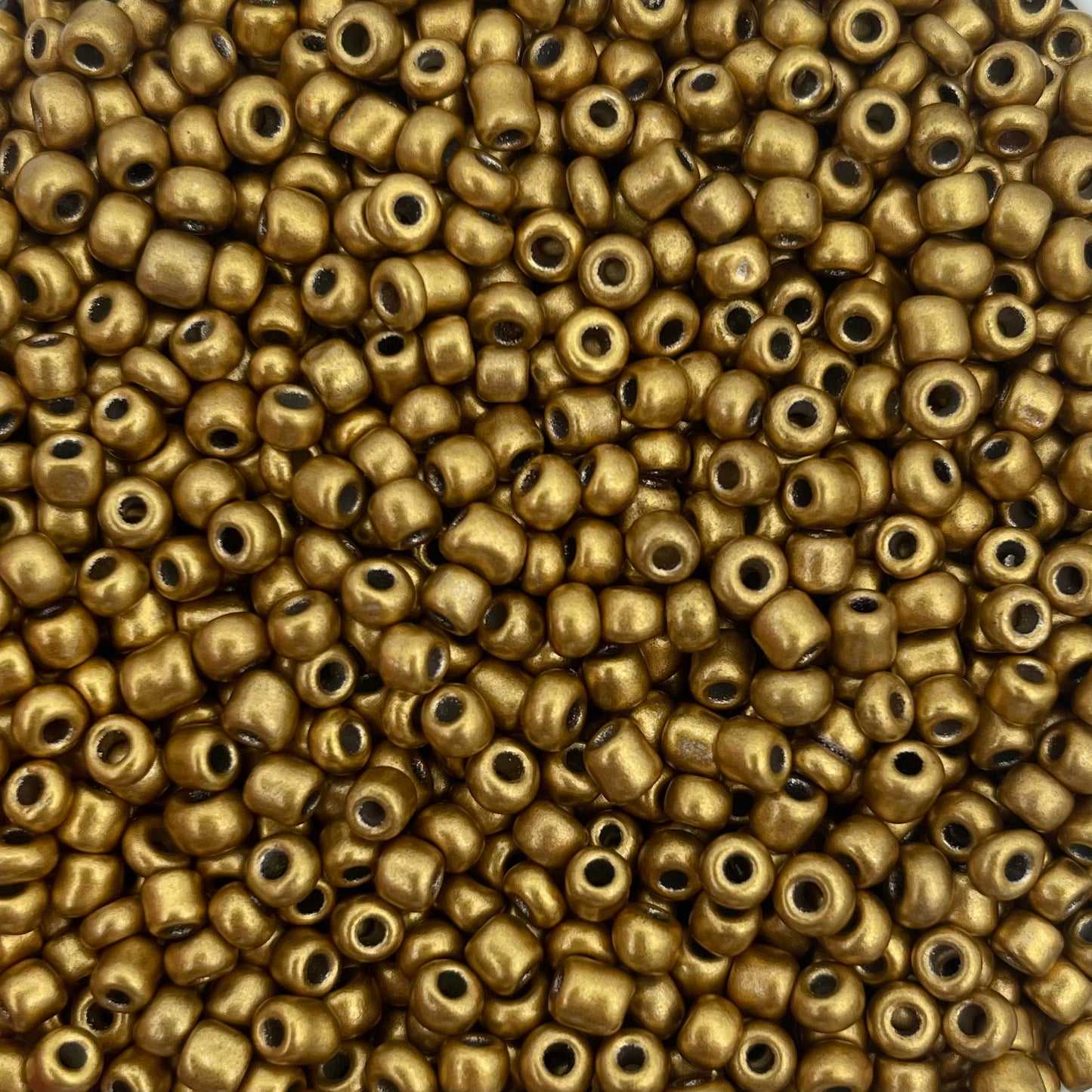7gram Rocailles kralen goud - 3mm