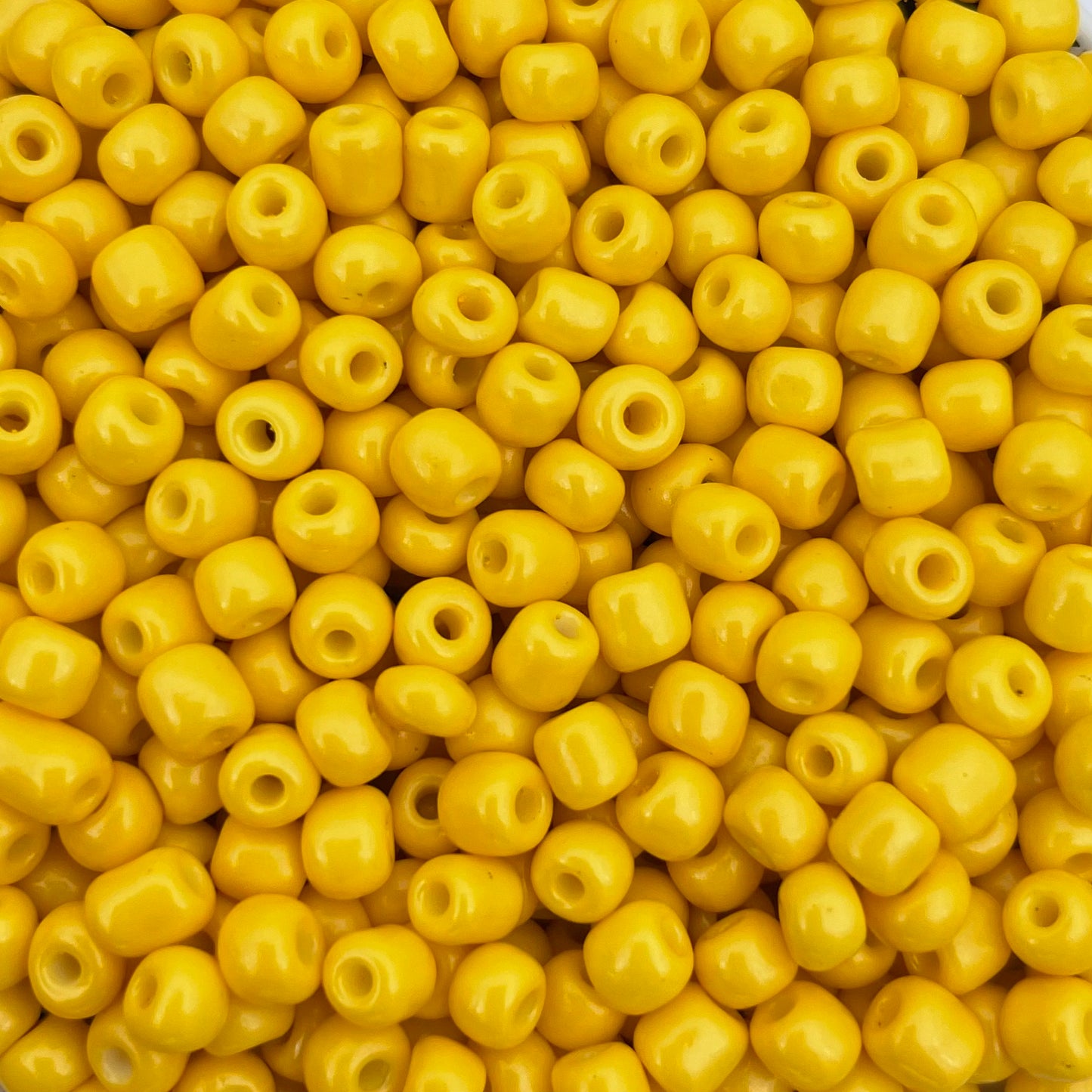 7gram Rocailles kralen kanarie geel - 4mm