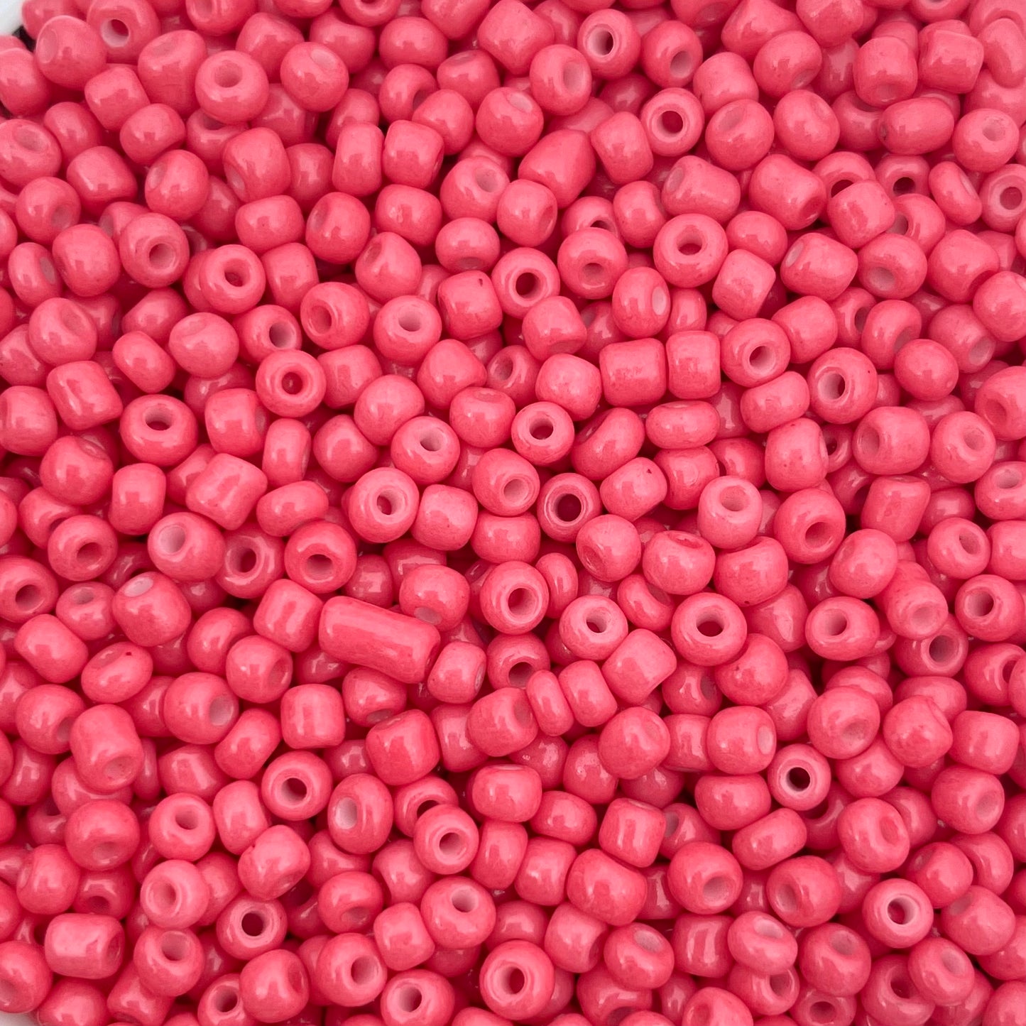 7gram Rocailles kralen rozerood - 3mm