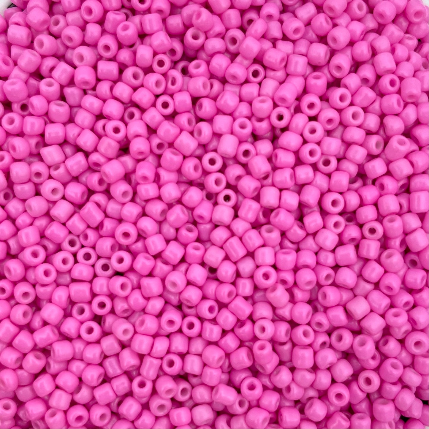 7gram Rocailles kralen roze - 2mm