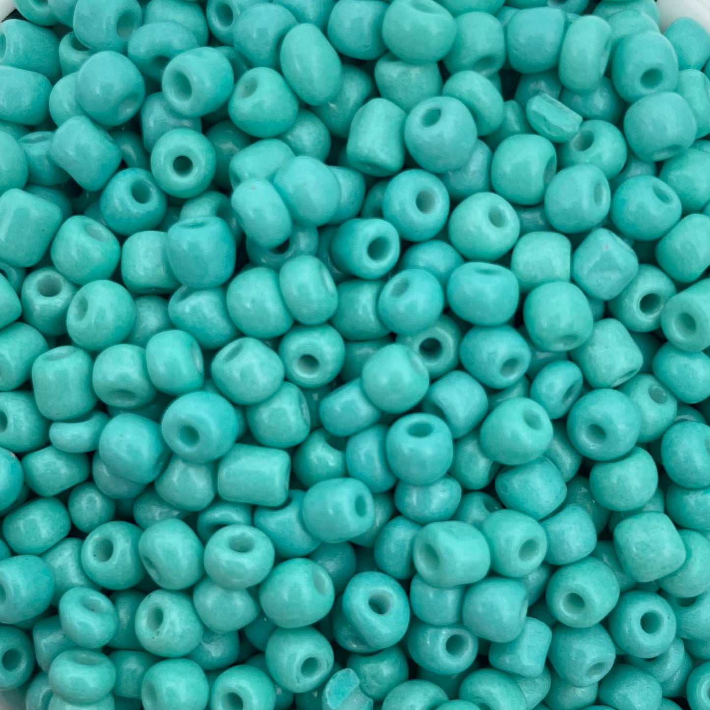 7gram Rocailles kralen turquoise - 4mm