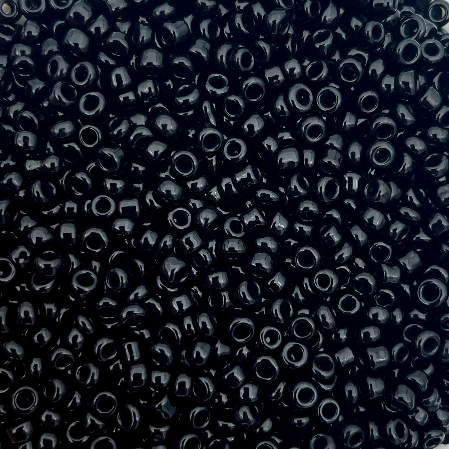 7gram Rocailles kralen zwart - 3mm