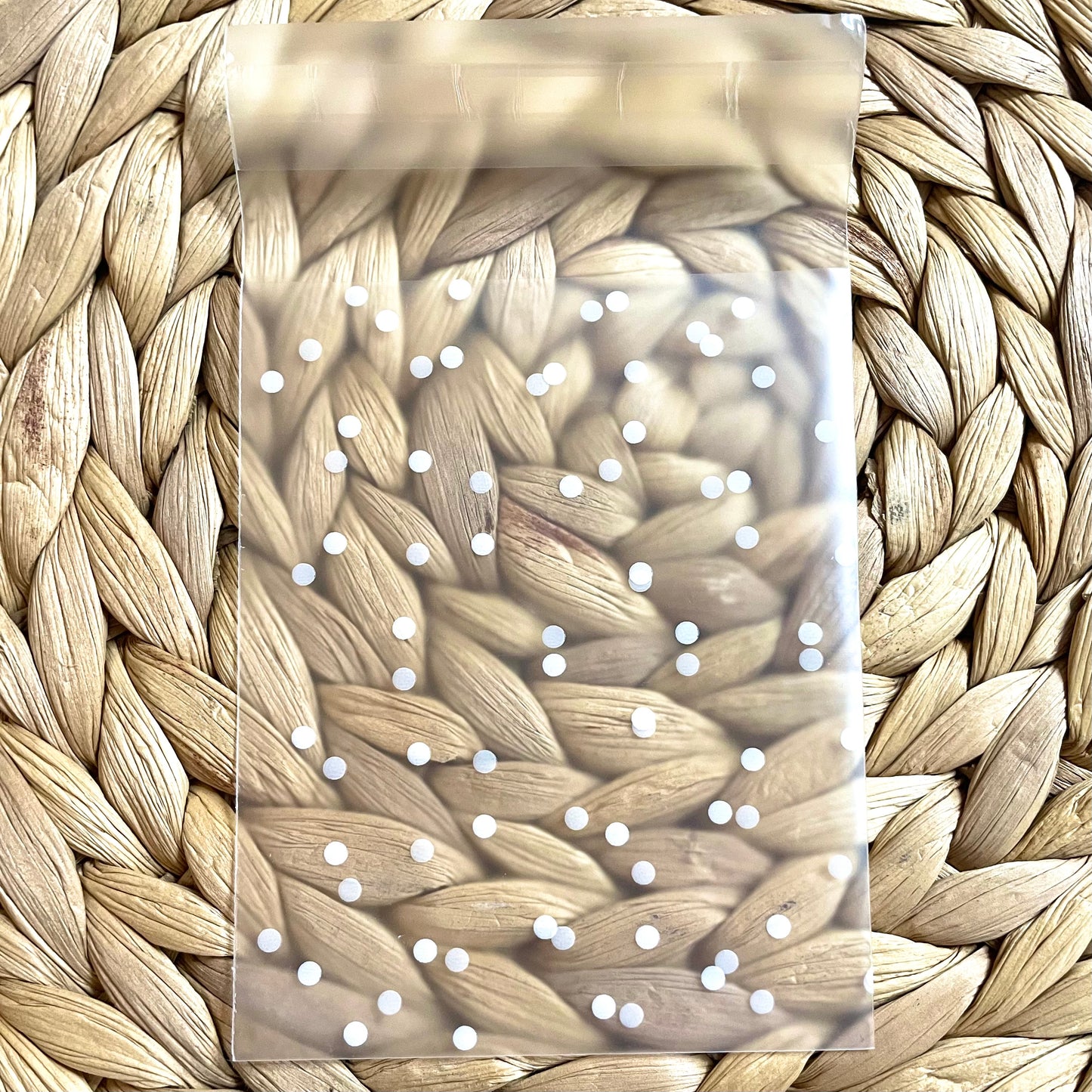 100 stuks Plastic Inpakzakjes stippen - 13x8cm