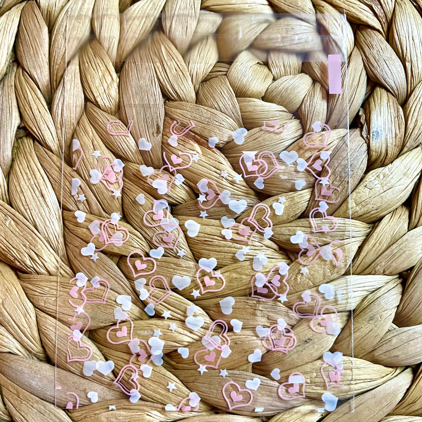 100 stuks Plastic Inpakzakjes hartjes - 10x7cm