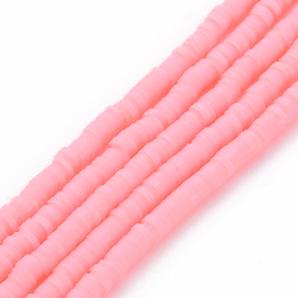 40cm Streng Katsuki polymeer kralen Roze - 4mm