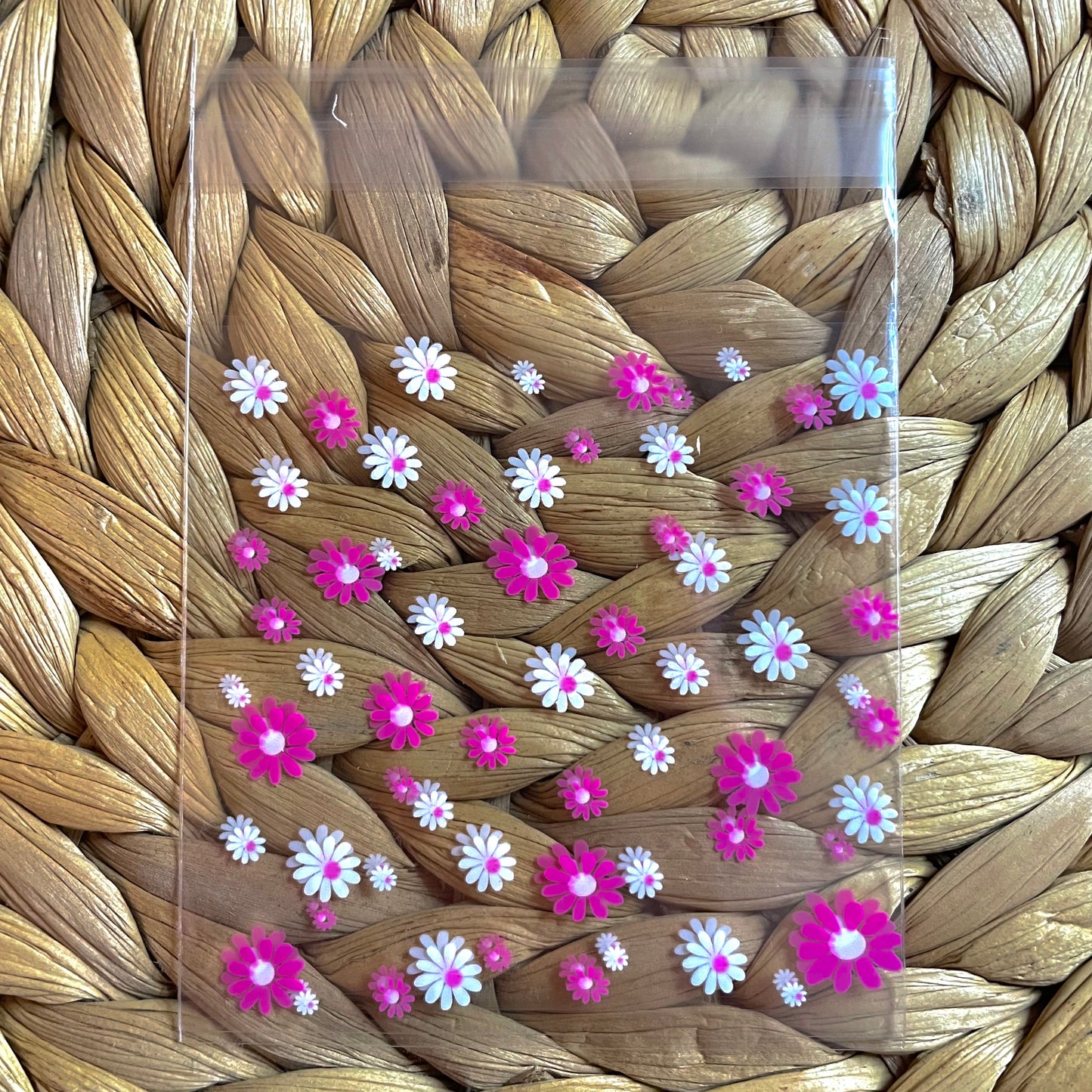 100 stuks Plastic Inpakzakjes bloemen - 10x7cm