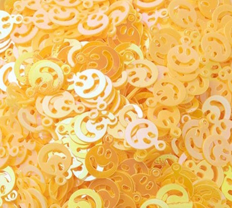 Smiley Confetti Geel - 10gram
