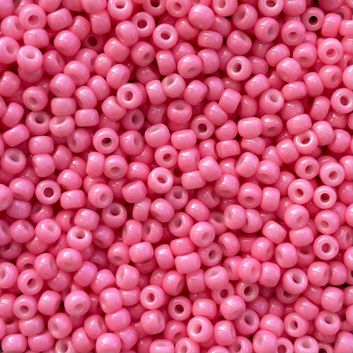 5gram Miyuki Rocailles 8/0 (3mm) Duracoat opaque carnation pink - 8-4467