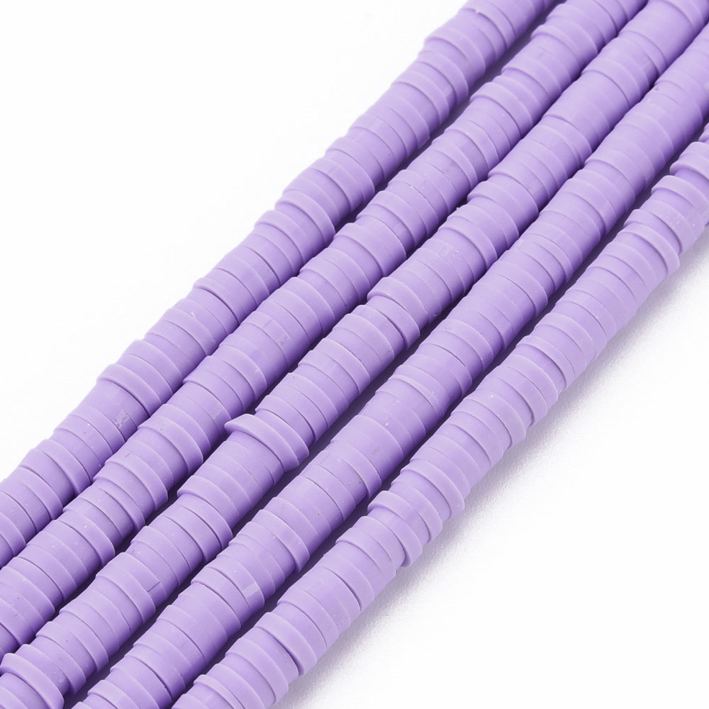 40cm Streng Katsuki polymeer kralen Paars - 4mm