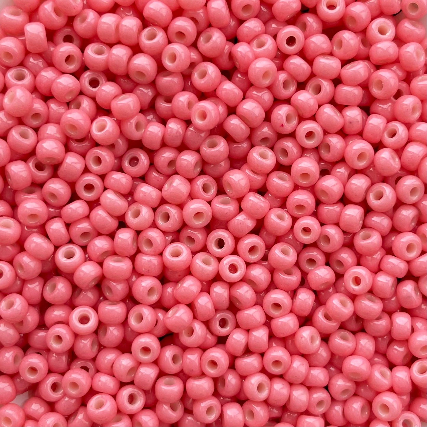 5gram Miyuki Rocailles 8/0 (3mm) Duracoat opaque guava pink - 8-4465