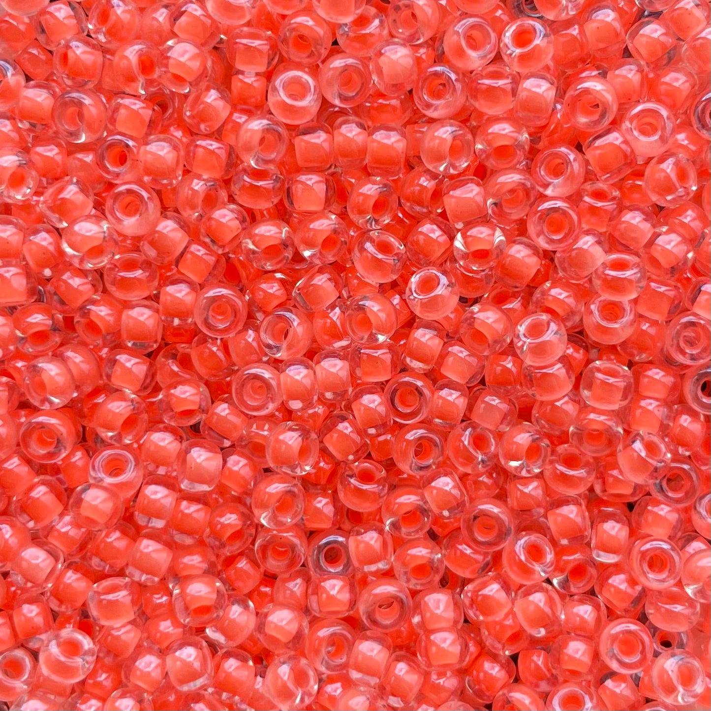 5gram Miyuki Rocailles 8/0 (3mm) Luminous pink - 8-1122