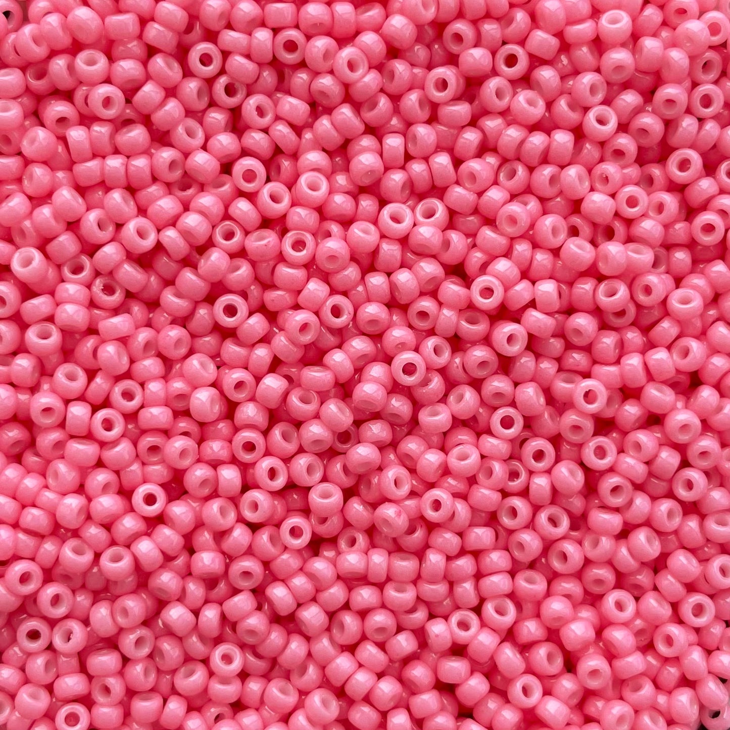 5gram Miyuki Rocailles 11/0 (2mm) Duracoat opaque carnation pink - 11-4467