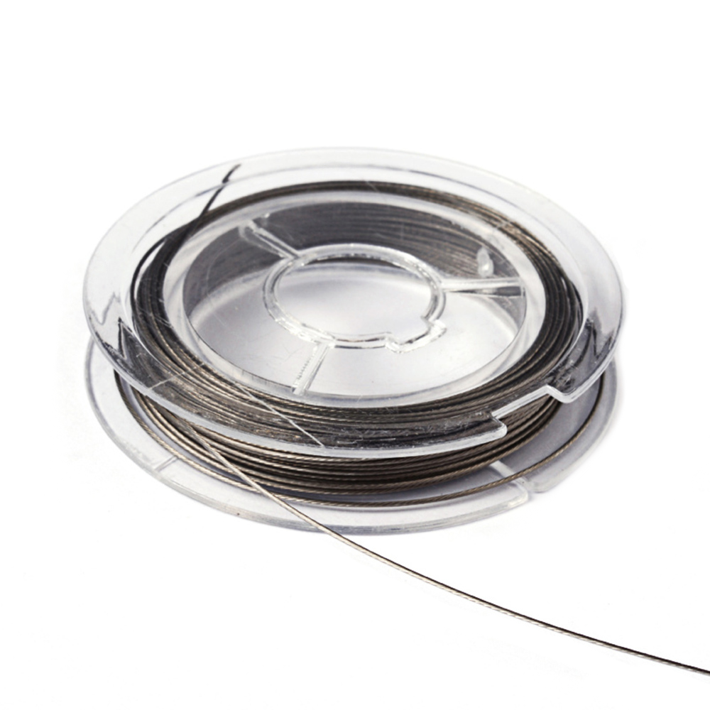 10 meter rol Metaaldraad zilver - 0,45mm