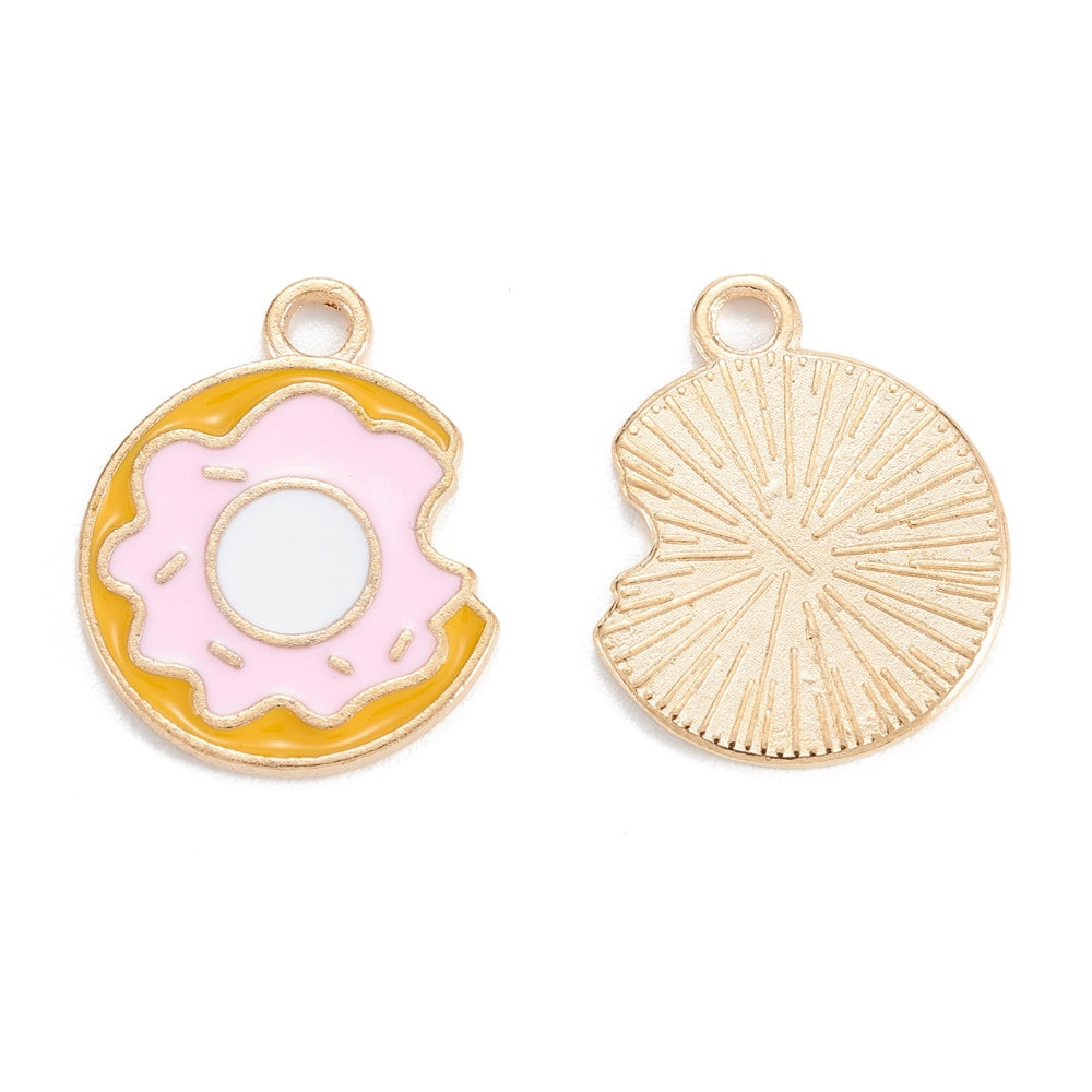 (per stuk) Donut bedel - 18,5x14,5mm