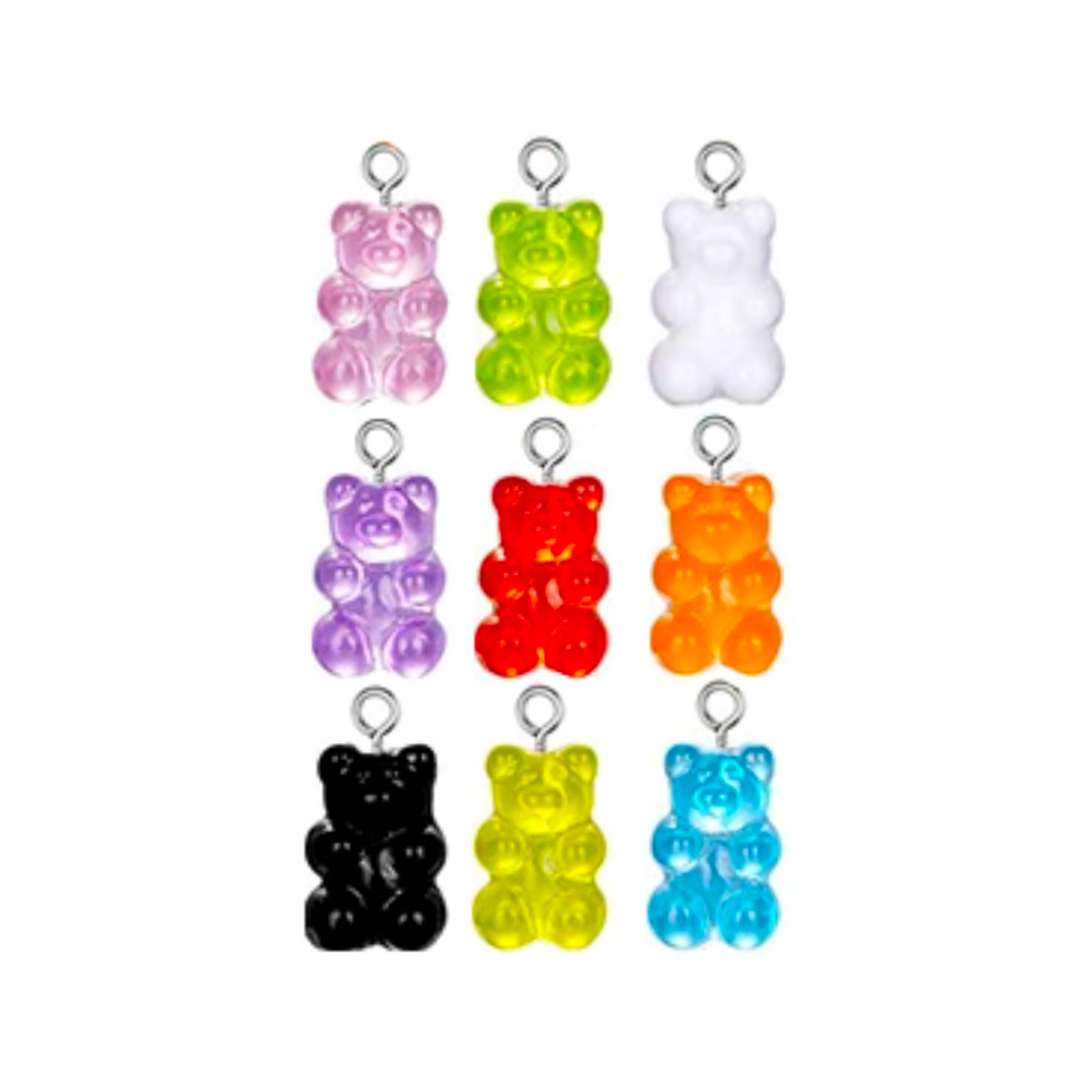 (per stuk) Gummy Bear bedel - 21,5x11,5x7mm