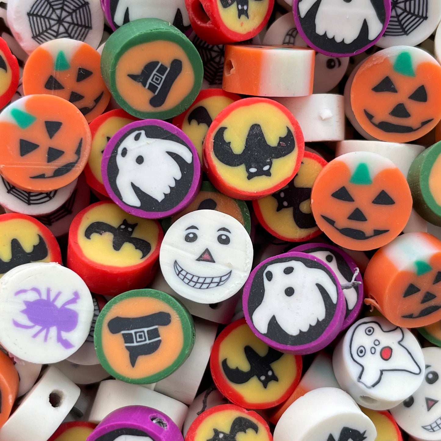 5 stuks Verschillende Polymeer Halloween kralen - 10mm