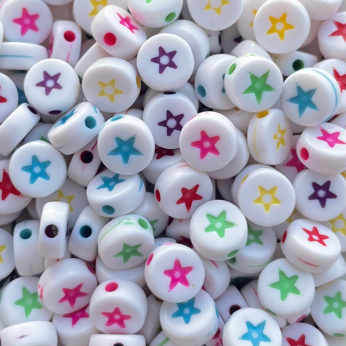 5 stuks Verschillende kleuren ster kralen - 7mm
